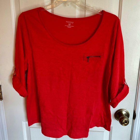 Women’s 1X casual shirt with optional tab sleeves - Picture 1 of 7